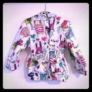 Animal Pattern Windbreaker